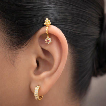 Vedira Traditional American Diamond Bugudi