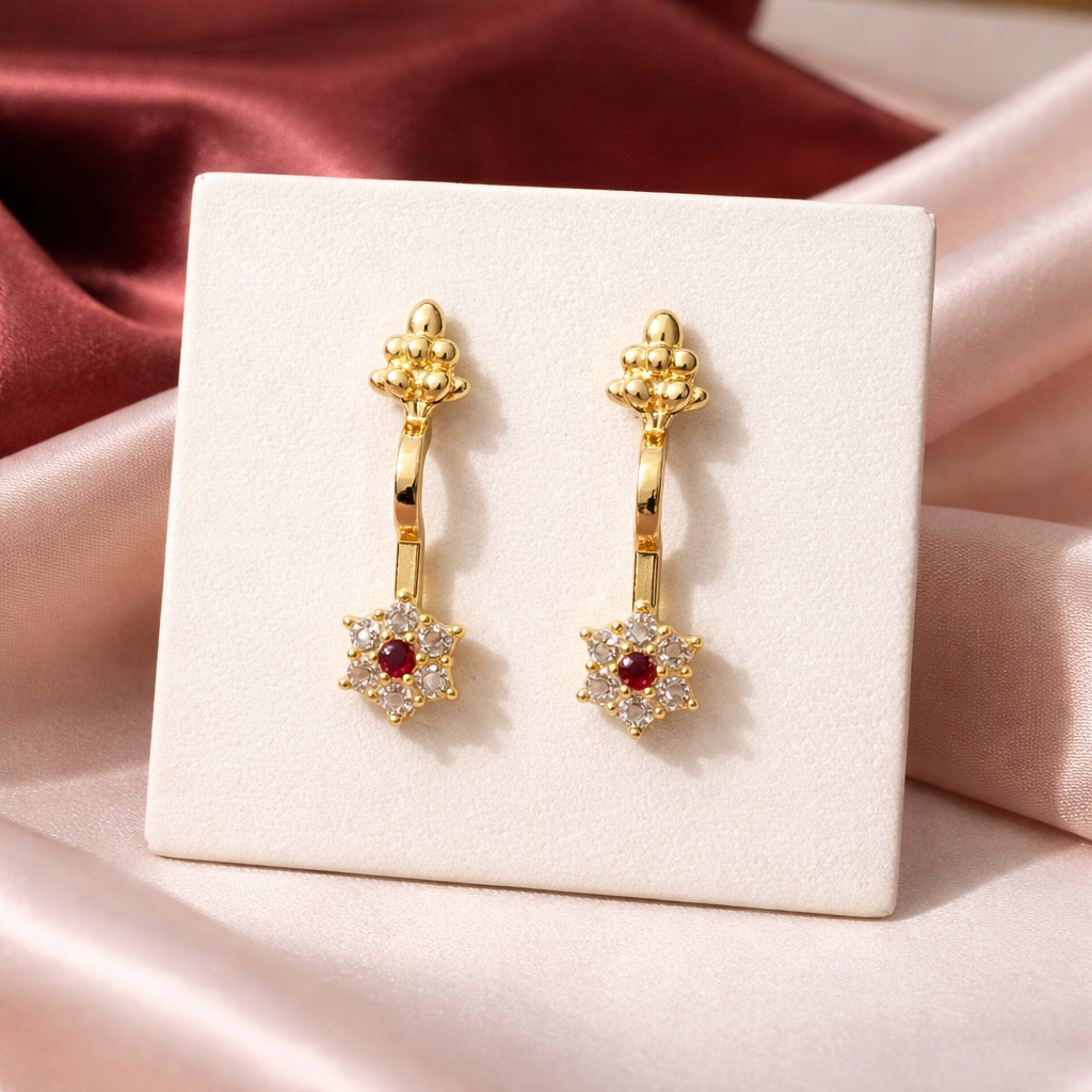 Vedira Traditional American Diamond Bugudi
